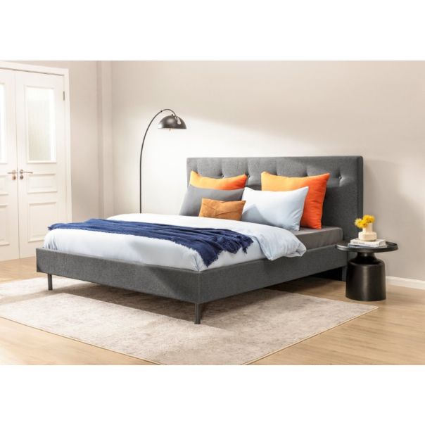 DORMEO Dolce Pro ram za krevet (bez letvica i dušeka)-klasični, sivi, 90x200 - EP2859379