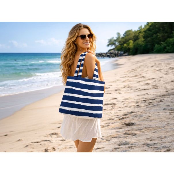 DORMEO Peškir 2u1 za plažu i torba, plava, 80x160 cm - EP3108350