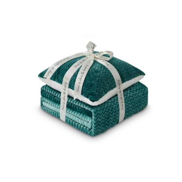 DORMEO Warm Hug set ombre, tirkiz, 130X190 - 110087211