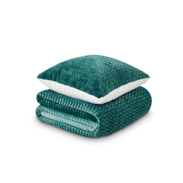 DORMEO Warm Hug set ombre, tirkiz, 130X190 - 110087211