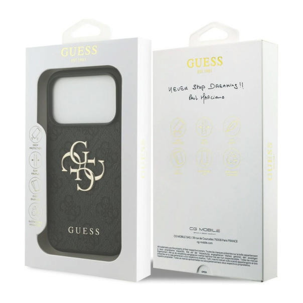 Maska za iPhone 17 Pro/ 18 Pro Guess 4G Big Logo crna - EP3234220