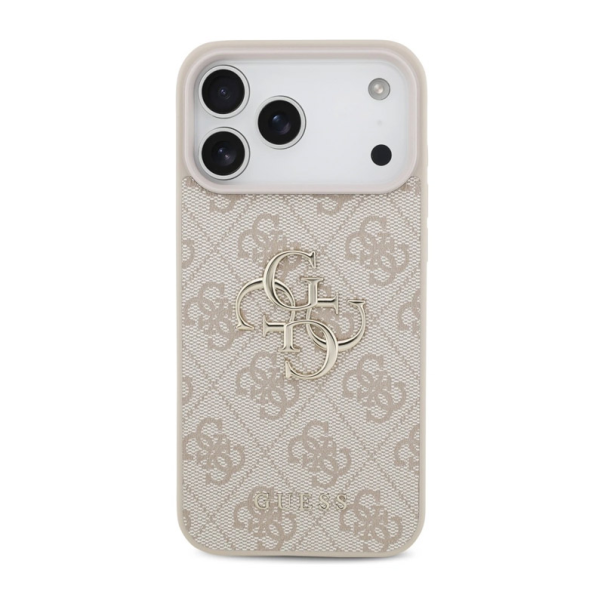 Maska za iPhone 17 Pro Max/ 18 Pro Max Guess 4G Big Logo roze zlatna - EP3233953