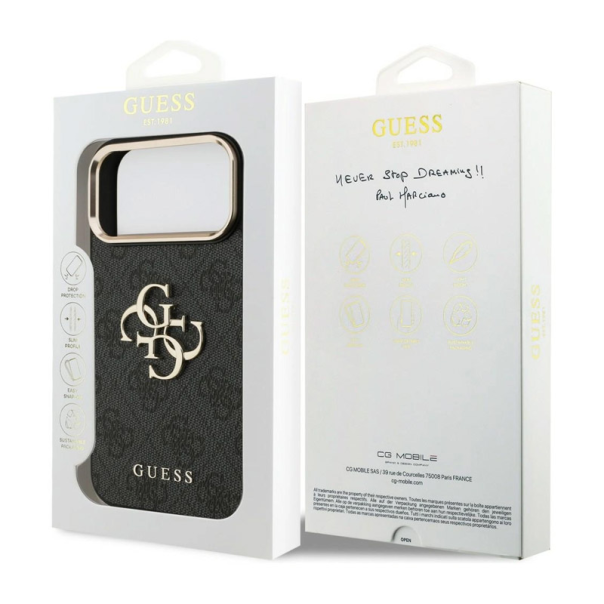 Maska za iPhone 17 Pro Max/ 18 Pro Max Guess 4G Big Classic Logo crna - EP3234235