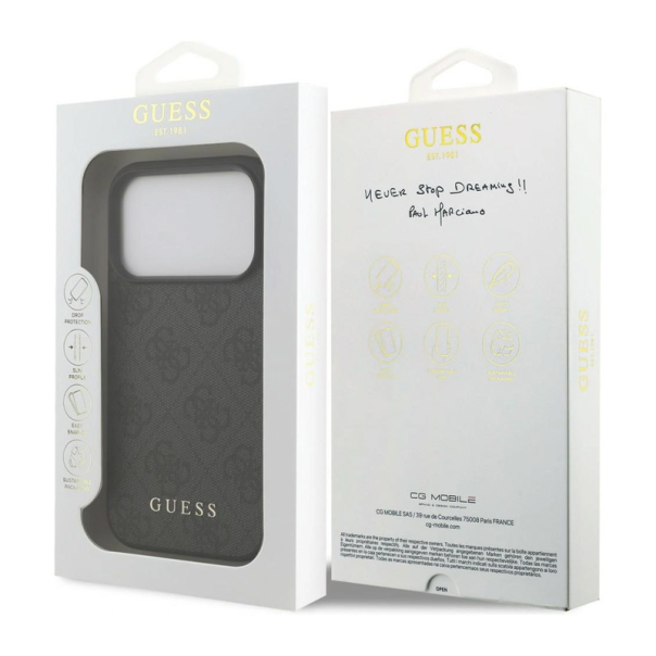 Maska za iPhone 17 Pro/ 18 Pro Guess Hardcase 4G Big Logo crna - EP3235791