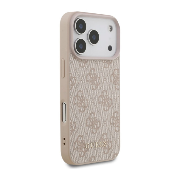 Maska za iPhone 17 Pro/ 18 Pro Guess Hardcase 4G Big Logo roze zlatna - EP3235728