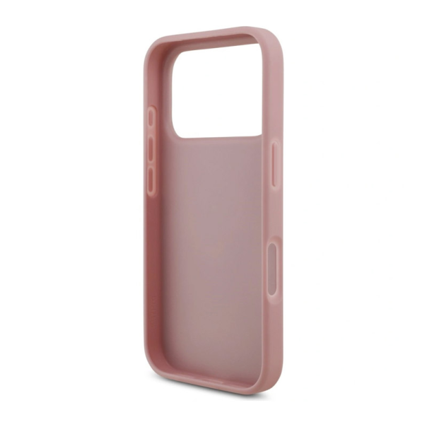 Maska za iPhone 17 Pro/ 18 Pro Guess Fixed Glitter Big 4G pink - EP3235731