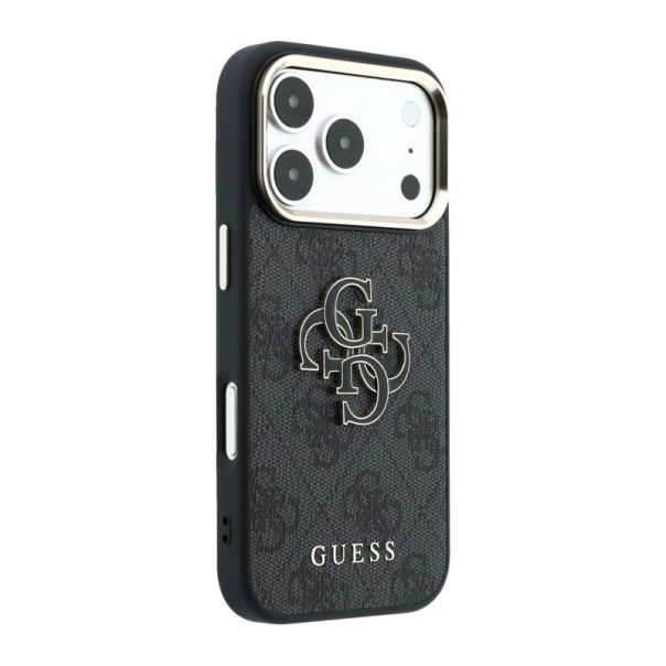 Maska za iPhone 17 Pro/ 18 Pro Guess 4G Big Resin Logo crna - EP3234241