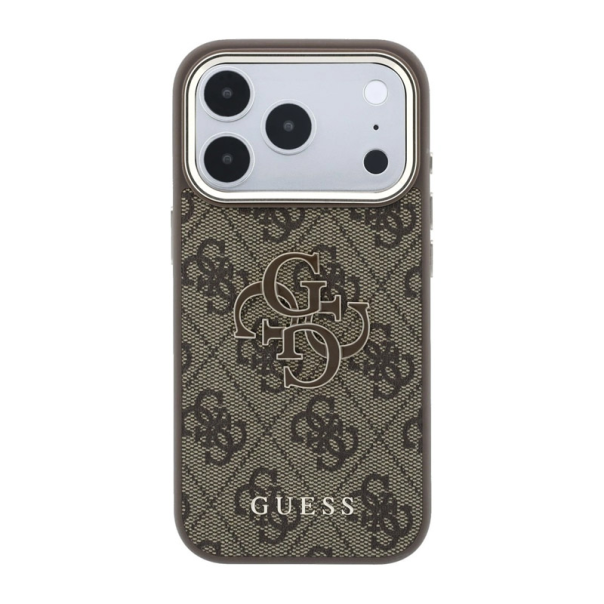 Maska za iPhone 17 Pro/ 18 Pro braon Guess 4G Big Resin Logo - EP3234245