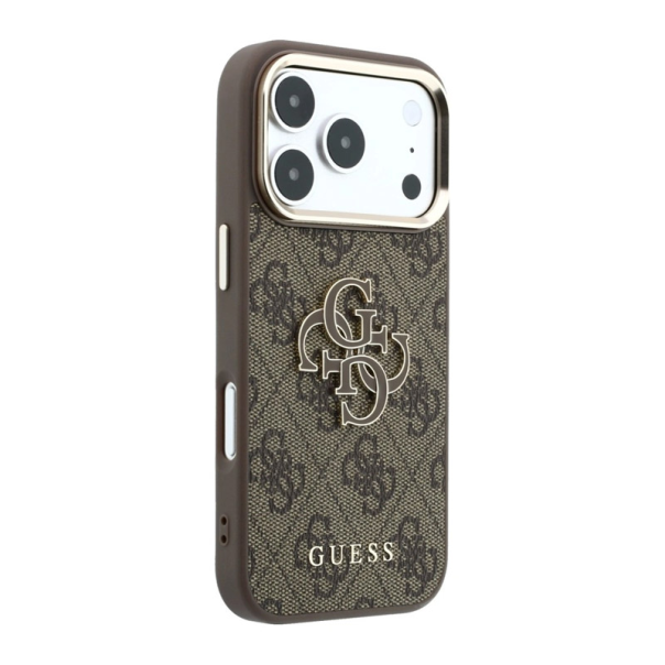 Maska za iPhone 17 Pro/ 18 Pro braon Guess 4G Big Resin Logo - EP3234245