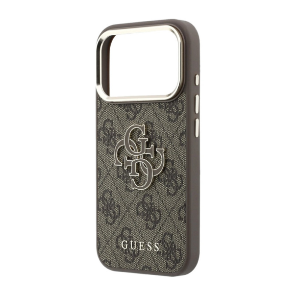 Maska za iPhone 17 Pro/ 18 Pro braon Guess 4G Big Resin Logo - EP3234245