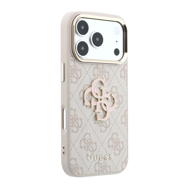 Maska za iPhone 17 Pro/ 18 Pro Guess 4G Big Resin Logo roze - EP3234248