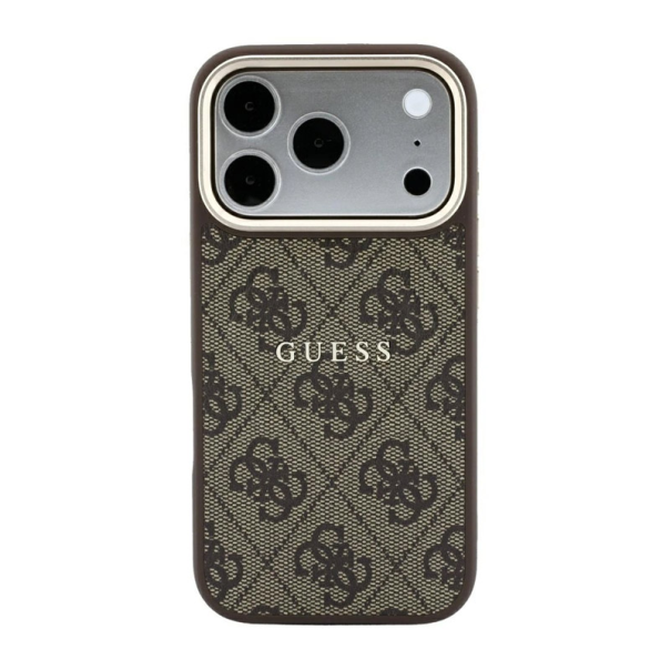 Maska za Samsung iPhone 17 Pro Max/ 18 Pro Max braon Guess 4G Embossed Classic MagSafe - EP3234254