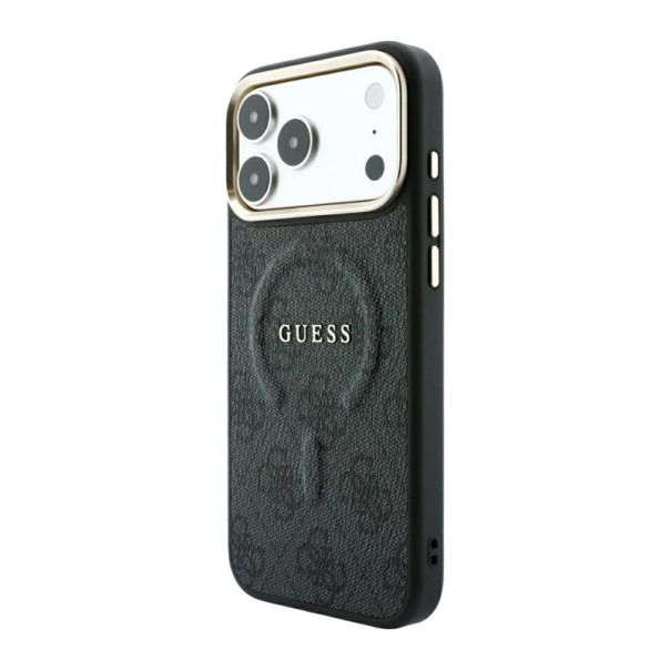 Maska za Samsung iPhone 17 Pro/ 18 Pro Guess 4G Embossed Classic MagSafe crna - EP3233971