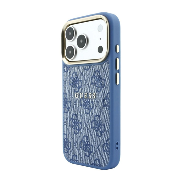 Maska za Samsung iPhone 17 Pro/ 18 Pro Guess 4G Embossed Classic MagSafe plava - EP3234263