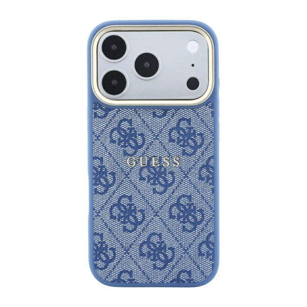 Maska za Samsung iPhone 17 Pro/ 18 Pro Guess 4G Embossed Classic MagSafe plava - EP3234263
