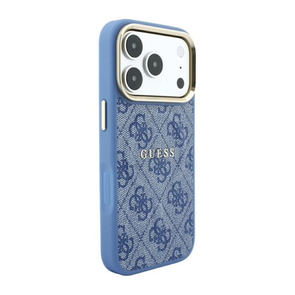 Maska za Samsung iPhone 17 Pro/ 18 Pro Guess 4G Embossed Classic MagSafe plava - EP3234263