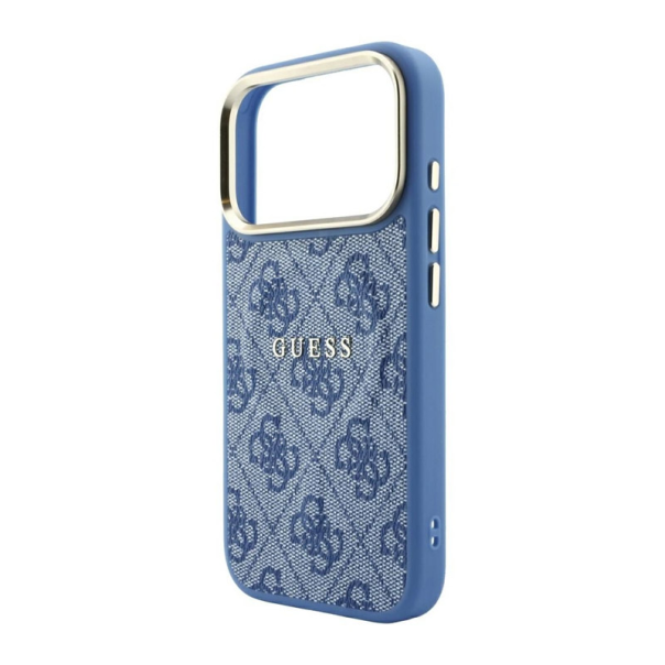 Maska za Samsung iPhone 17 Pro/ 18 Pro Guess 4G Embossed Classic MagSafe plava - EP3234263