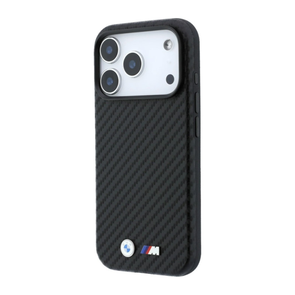 Maska za iPhone 17 Pro/ 18 Pro BMW M Carbon Metal Logo Magsafe crna - EP3234269