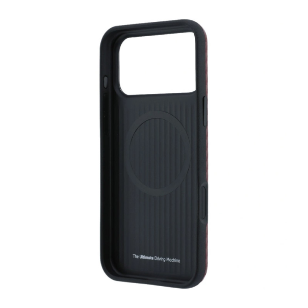 Maska za iPhone 17 Pro/ 18 Pro BMW M Carbon Metal Logo Magsafe bordo - EP3231571