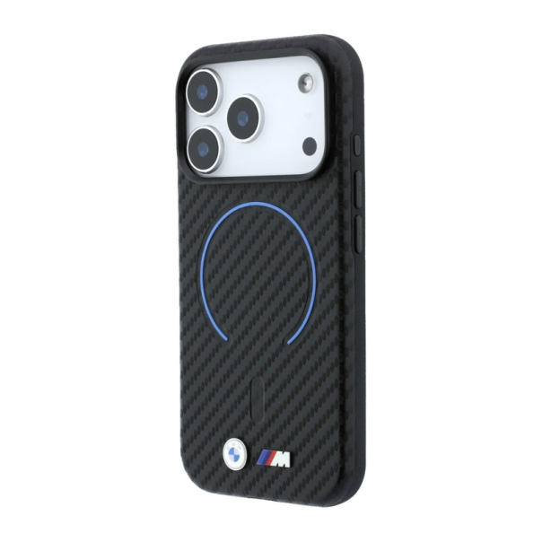 Maska za iPhone 17 Pro Max/ 18 Pro Max BMW M Carbon Printed Ring Magsafe crna - EP3234278