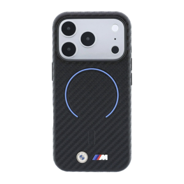 Maska za iPhone 17 Pro Max/ 18 Pro Max BMW M Carbon Printed Ring Magsafe crna - EP3234278
