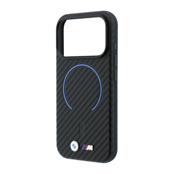 Maska za iPhone 17 Pro Max/ 18 Pro Max BMW M Carbon Printed Ring Magsafe crna - EP3234278