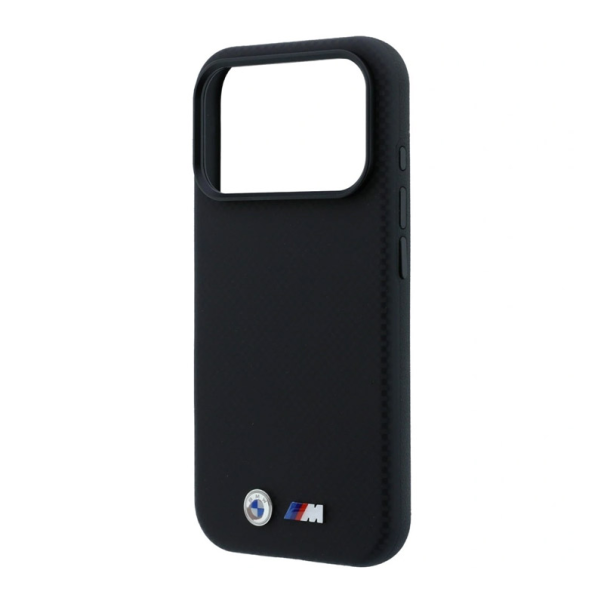 Maska za iPhone 17 Pro/ 18 Pro BMW M Quadrille Kevlar Metal Logo Magsafe crna - EP3234281