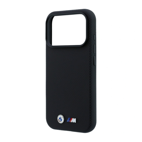 Maska za iPhone 17 Pro Max/ 18 Pro Max BMW M Quadrille Kevlar Metal Logo Magsafe crna - EP3234284