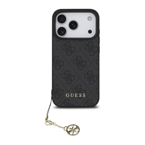 Maska za iPhone 17 Pro Guess 4G Charms Collection MagSafe crna - DRO622627