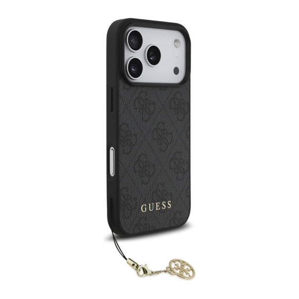 Maska za iPhone 17 Pro Guess 4G Charms Collection MagSafe crna - DRO622627
