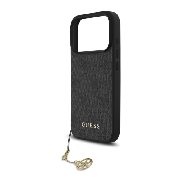 Maska za iPhone 17 Pro Guess 4G Charms Collection MagSafe crna - DRO622627