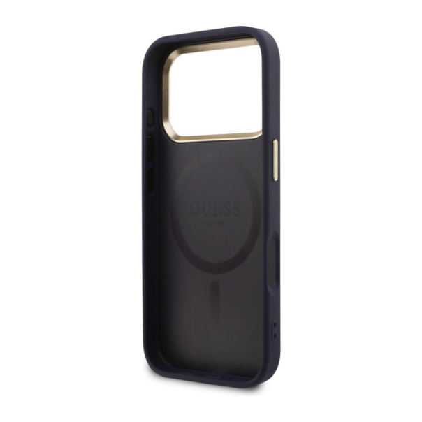 Maska za iPhone 17 Pro Guess Perforated 4G MagSafe tamno plava - EP2850380