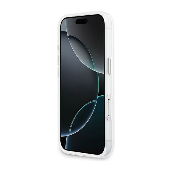 Maska za iPhone 17 Pro Guess IML Gradient Triangle Logo MagSafe transparent - EP2847936