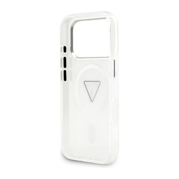 Maska za iPhone 17 Pro Guess IML Gradient Triangle Logo MagSafe transparent - EP2847936