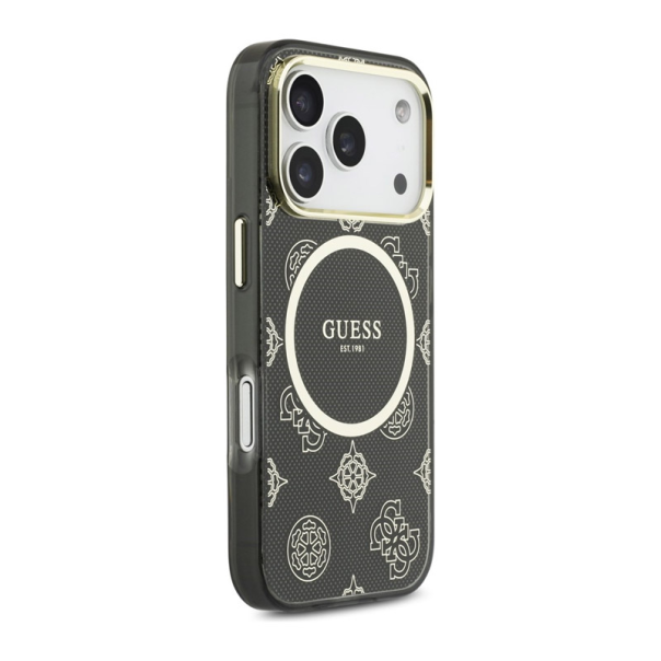 Maska za iPhone 17 Pro Max Guess IML Peony Dot MagSafe siva - EP2850410