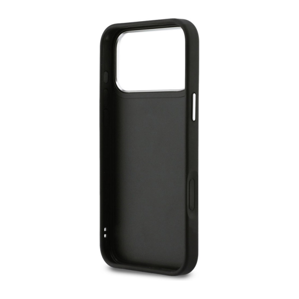 Maska za iPhone 17 Pro Karl Lagerfeld IML Glitter KL Diamond Logo crna - EP2850416