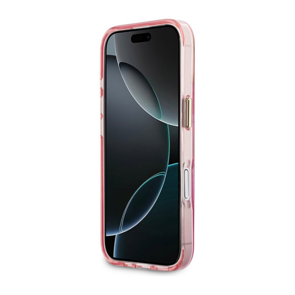 Maska za iPhone 17 Karl Lagerfeld IML Choupettes Karl Script Logo MagSafe pink - EP2849740