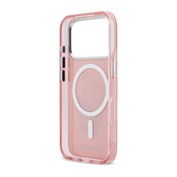 Maska za iPhone 17 Pro Max roza Karl Lagerfeld Karl & Choupette Back MagSafe - EP3097400