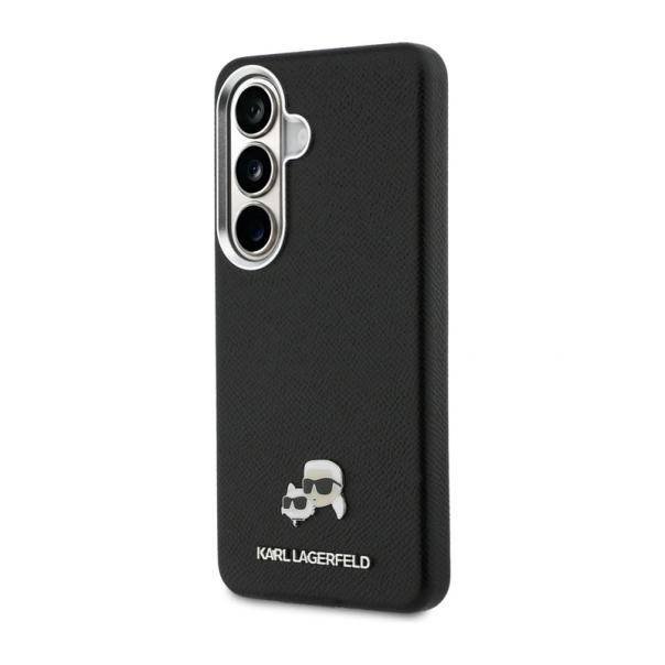 Maska za Samsung S26/ S941B Karl Lagerfeld Saffiano KC Metal Logo MagSafe crna - EP2879095