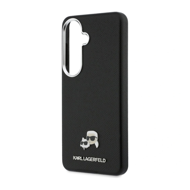 Maska za Samsung S26/ S941B Karl Lagerfeld Saffiano KC Metal Logo MagSafe crna - EP2879095