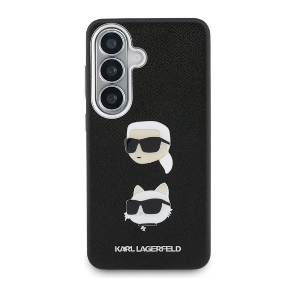 Maska za Samsung S26/ S941B Karl Lagerfeld Saffiano Double Heads Metal crna - EP2879107