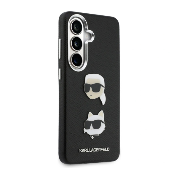 Maska za Samsung S26/ S941B Karl Lagerfeld Saffiano Double Heads Metal crna - EP2879107