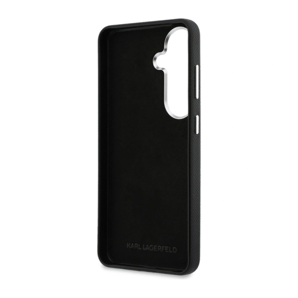 Maska za Samsung S26/ S941B Karl Lagerfeld Saffiano Double Heads Metal crna - EP2879107
