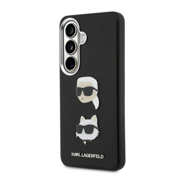Maska za Samsung S26/ S941B Karl Lagerfeld Saffiano Double Heads Metal crna - EP2879107