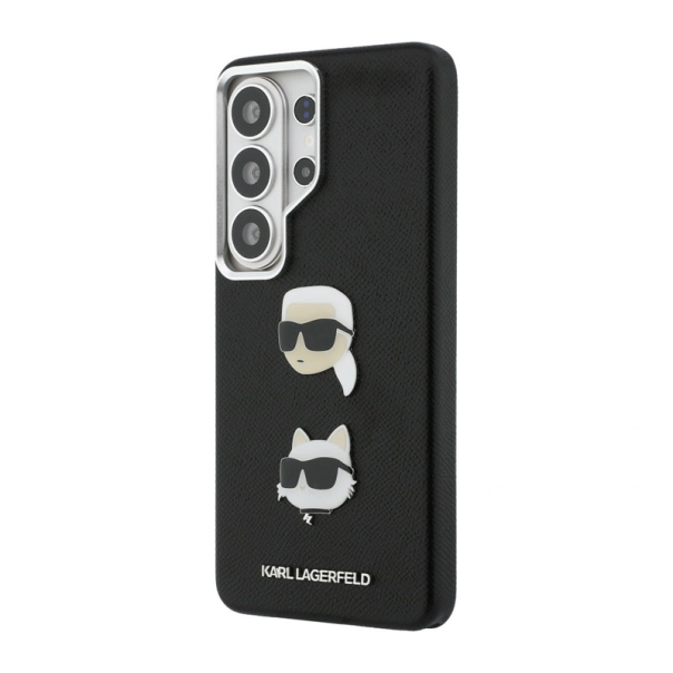 Maska za Samsung S26 Ultra/ S948B Karl Lagerfeld Saffiano Double Heads Metal crna - EP2879113
