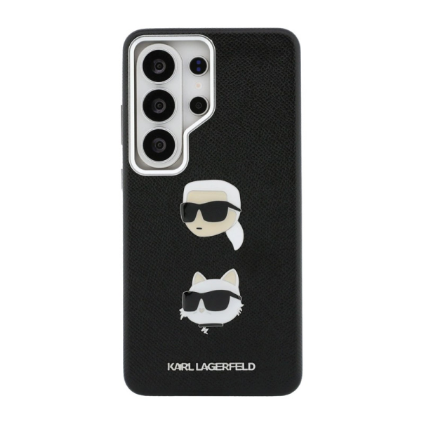 Maska za Samsung S26 Ultra/ S948B Karl Lagerfeld Saffiano Double Heads Metal crna - EP2879113
