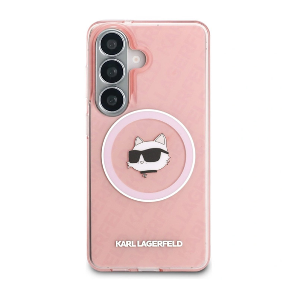 Maska za Samsung S26/ S941B Karl Lagerfeld IML Repeated Choupette MagSafe roze - EP2879122