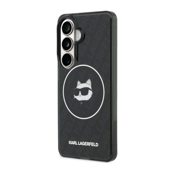 Maska za Samsung S26/ S941B Karl Lagerfeld IML Repeated Choupette MagSafe crna - EP2879128