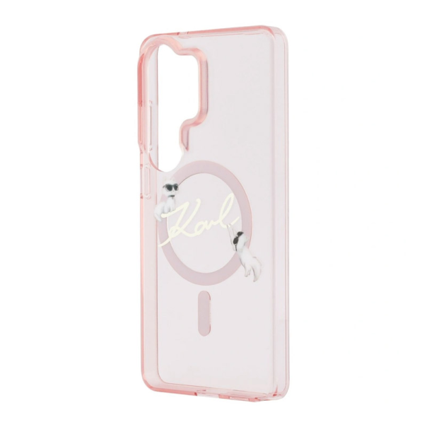 Maska za Samsung S26 Ultra/ S948B Karl Lagerfeld IML KC Script MagSafe roze - EP2879143
