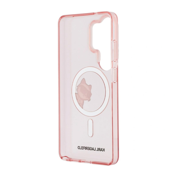 Maska za Samsung S26 Ultra/ S948B Karl Lagerfeld IML Peekaboo Choupette MagSafe roze - EP2879155